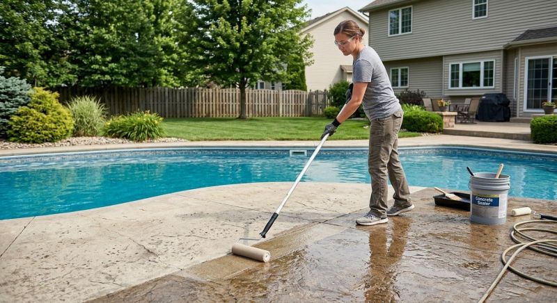 Pool Patio Sealing in Tacoma, WA